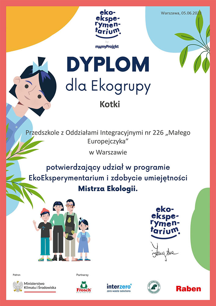 2023-06-05_Dyplom-dla-Ekogrupy-Kotki